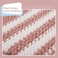 thumbnail image 4 of Juego de alfombras de baño Tindbea, extrasuaves y absorbentes, de chenilla, color rosa, 4 of 6