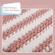thumbnail image 4 of Juego de alfombras de baño Tindbea, extrasuaves y absorbentes, de chenilla, color rosa, 4 of 6