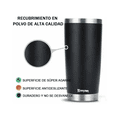 thumbnail image 2 of Vaso Térmico Bloosom  Portátil De Acero Inoxidable 20oz Con Calor/frí Negro, 2 of 4