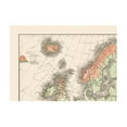 thumbnail image 4 of Historic Map - Europe Physical Terrain Floor - Drioux 1882 - Vintage Wall Art, 4 of 4