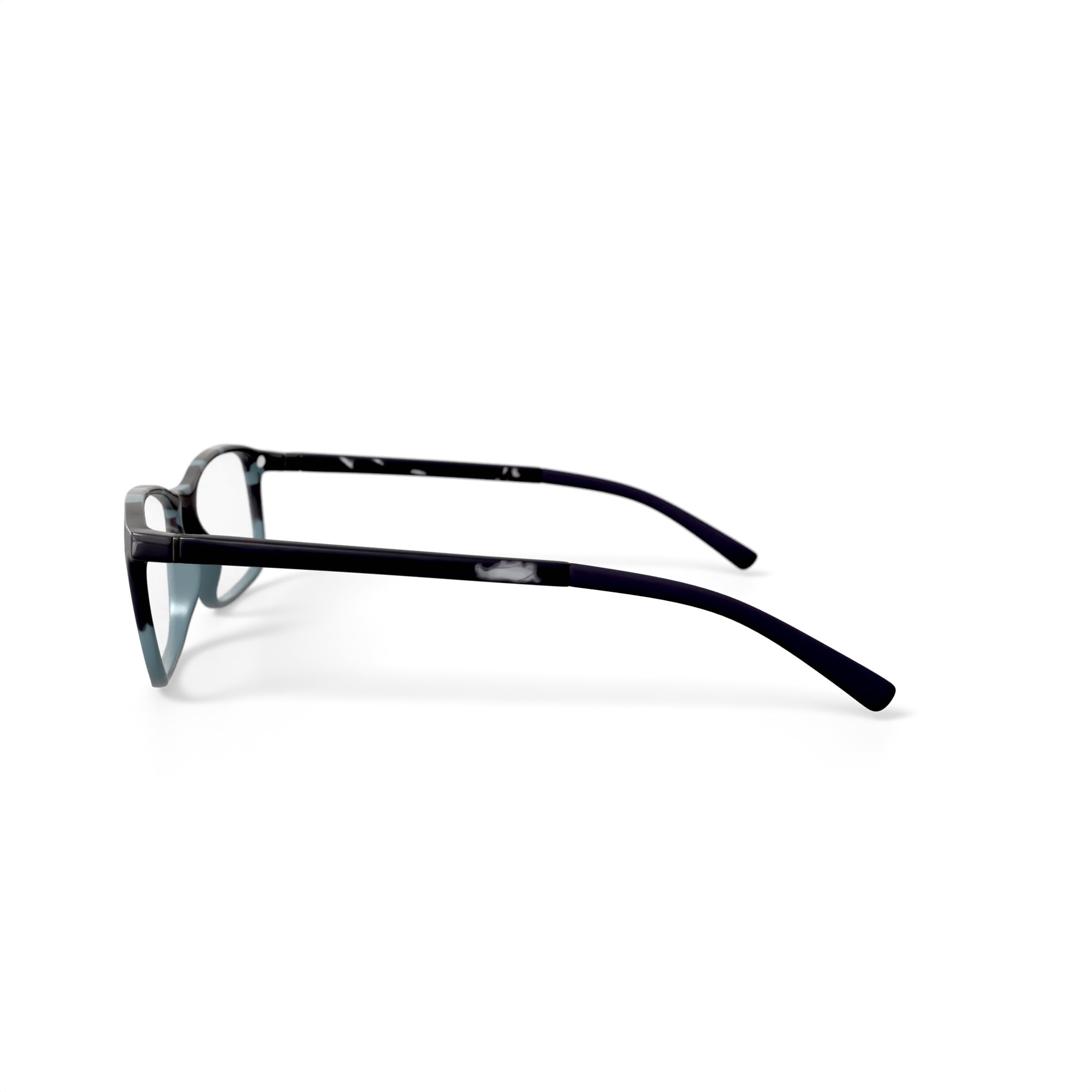 Bio Eyes Men's Arwen Rectangular Prescription Eyeglasses with Case, Green Tortoise Gradient