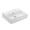 White, variant on Ws Bath Collections Quattro 50.03 WM Quattro 19-1/2" Rectangular Ceramic Vessel Or Wall