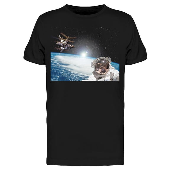 Selfie In Space T-Shirt Men -Image by Shutterstock, Male Medium
