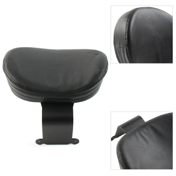 NS Motorcycle Driver Backrest Pad Sissy Bar Rider Seat Cushion with Black Cushion Pad for Shadow VT400 VT750 1997-2003