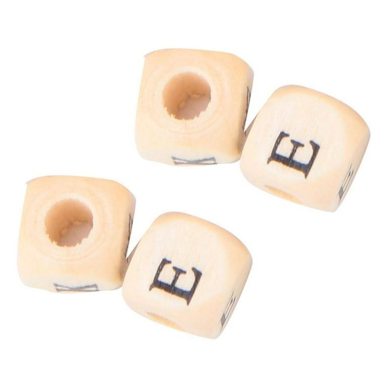 Mavis Laven Wood Beads, Pre-drilled Holes Jewelry Making Supplies Wood  Alphabet Letter, 100Pcs For Bracelets Making Crochet Earrings Sewing  Knitting Necklaces 