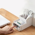 thumbnail image 5 of Office Desktop Organizer A4 Paper Drawer Storage Box Multi-functional Stackable File Cabinet Pen Holder, 5 of 9