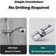 thumbnail image 2 of Shower Head Holder, Shower Head Holders, Shower Holder Bracket, Shower Head Replacement, Over Head Shower Head, Shower Holder, 2 of 5