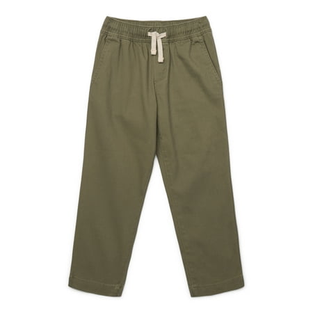 Wonder Nation Boys Stretch Twill Pull On Pants Sizes XS-XXL & Husky