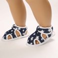 thumbnail image 4 of HBYJLZYG Baby Sandals Flat Shoes Infant First Walkers, Toddler Baby Girls And Boys Cute Sandals Printed Soft Sole Cutout Sandals, 4 of 9