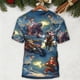 thumbnail image 4 of Nuevas camisetas para hombres con estampado de muñeco de nieve de Navidad en 3d, camisetas de manga corta Harajuku, ropa informal de verano para hombres, camiseta holgada de gran tamaño, 4 of 4