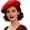 B-red, variant on Women Classic French Beret Hat Irish Painter Cap Warm Wool Artist Beanie Hat Girl Lady Fancy Dress
