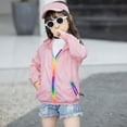 thumbnail image 5 of Girls T Shirts Kids Boys Sun Protection Hoodie Jacket Lightweight Summer Breathable Outwear Cute Clothes for Girls Size 5-6T, 5 of 9