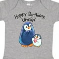 thumbnail image 4 of Inktastic Happy Birthday, Uncle Cute Penguins Boys or Girls Baby Bodysuit, 4 of 5