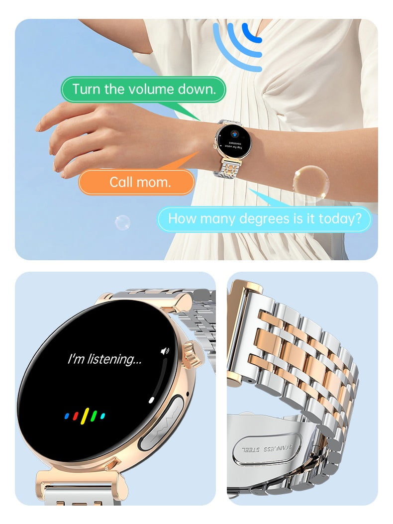 VAYKAL Smart Watch Fitness Tracker for Android and iPhone Multiple Sports Modes Pedometer Timer Stopwatch Make/Answer Calls Message Notifications IP67 Waterproof