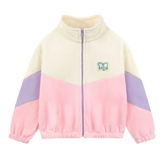 IROINNID Children's Clothing Children's Fleece Jacket Boys And Girls Autumn And Winter Grain Fleece Sweater Double-sided Fleece Children's Clothing