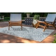 thumbnail image 3 of Rugs.com Jill Zarin Outdoor Collection Rug – 4' x 6' Blue Flatweave Rug Perfect For Entryways, Kitchens, Breakfast Nooks, Accent Pieces, 3 of 9