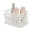 thumbnail image 2 of iDesign Frost Small Stackable Shower Basket, 9" L x 6.8" W x 5.3" H, 2 of 8