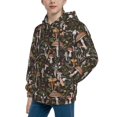 thumbnail image 2 of Kdxio Mushroom Garnish Pattern Boys Athletic Unisex Boys Girls Hoodie with Pocket Sweatshirts-X-Large, 2 of 6