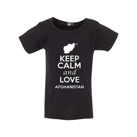 

Keep Calm And Love Afghanistan Country People Patriotic Toddler Kids T-Shirt Tee