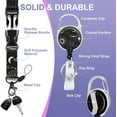 thumbnail image 4 of ID Badge Holder with Lanyard and Retractable Badge Reel Clip, Astrological Moon Sun Card Name Tag Lanyard Vertical ID Protector Bage Clips for Nurse Nursing Doctor Teacher Student, 4 of 7