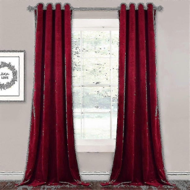 Luxury Thermal Insulated Drapes Thick Solid Living Efficient Blackout Curtain
