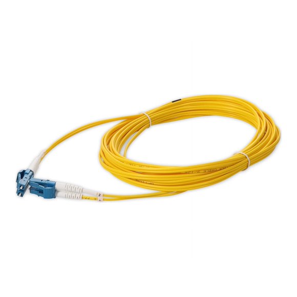 AddOn - Patch cable - LC/UPC single-mode (M) to LC/UPC single-mode (M) - 0.5 m - fiber optic - duplex - 9 / 125 micron - OS1 - halogen-free - yellow - for P/N: SFP-10GB-DW32-80-I-N3-AO, SFP-1GB-DW50-120-C-AO, SFPP-10G-DW19-ER-I-AO