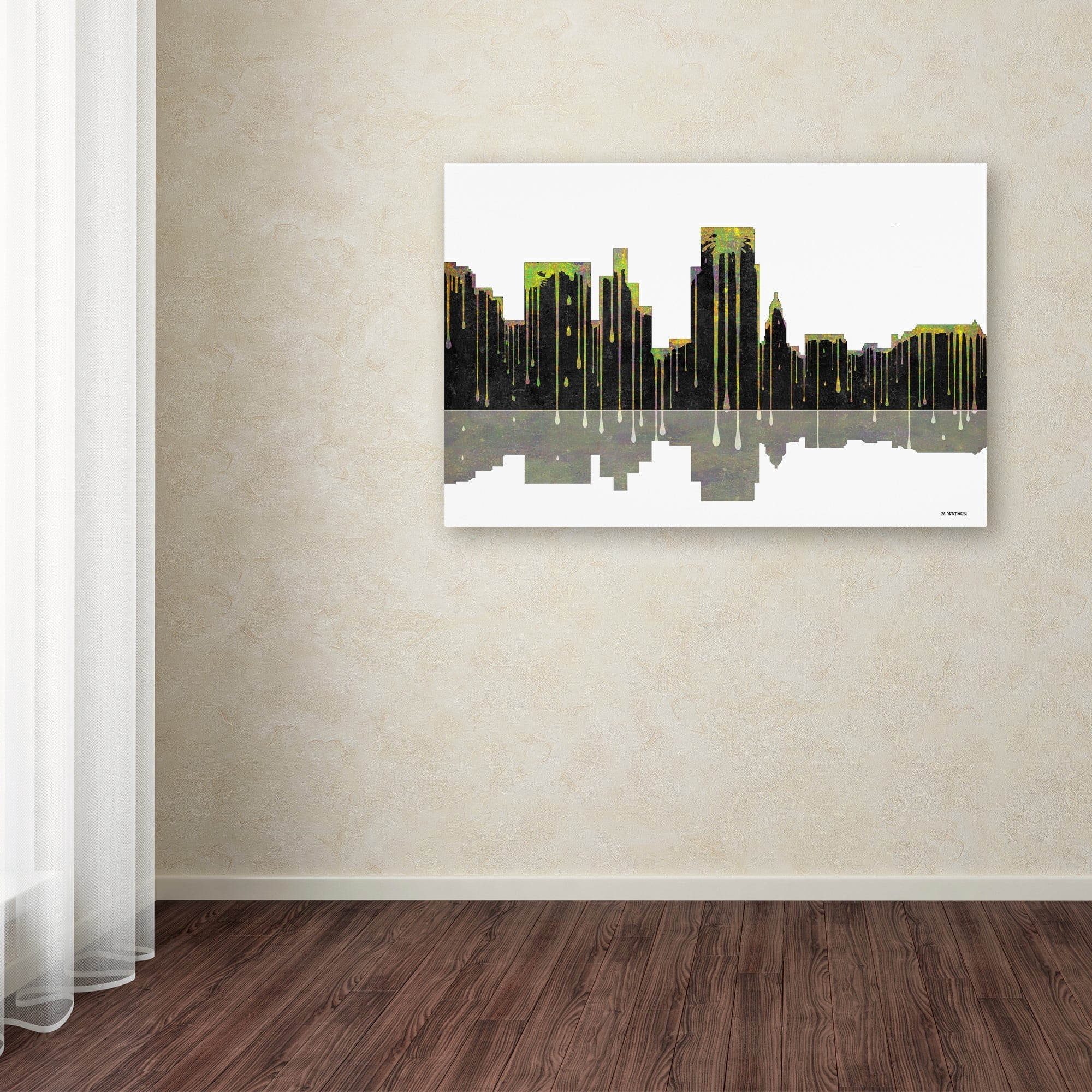 Trademark Fine Art "Boise Idaho Skyline 2" Canvas Art by Marlene Watson