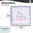 thumbnail image 3 of Pastel Mermaid Vibes Gray Framed Giclee Art, design by Kim Allen, 3 of 9