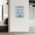 thumbnail image 3 of Wall Art White Flower Butterfly Wall Decor Rustic Floral Pictures Canvas Prints Motivational Framed Modern Artwork for Home Living Room Bedroom Bathroom 12"x16", 3 of 6