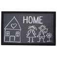 thumbnail image 1 of Natural Geo Island Loving Family Home Gray/White Coir Doormat, 20"x31", 1 of 5
