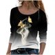 thumbnail image 1 of Camisas Para Mujer Moda Manga Larga Cuello Redondo Blusa Estampada Otoño Causal Pullover Tops Odeerbi ODB127923, 1 of 5