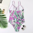 thumbnail image 5 of Aayomet Swimsuit Women Twist Front Tummy Control Bathing Suits,Purple XL, 5 of 5