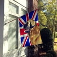 thumbnail image 2 of Leonberger with English Union Jack British Flag House Flag, 2 of 4