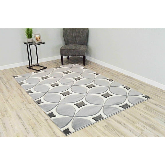 PREMIUM Rug Design 4040 - 2'6"x3'9", Grey