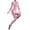 Pink, variant on Womens High Neck Long Sleeves Ankle Length Leotard Zipper Jumpsuit