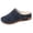 Blue, variant on Women's Orthopedic Dress Clogs with Fleece Lined Arch Support Fall Winter Warm Casual Suede Platform Wedge Non Slip Walking Slippers for Work