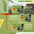 thumbnail image 6 of FEBTECH - Septic Tank Marker - 6" x 10" - Suitable Property line Markers for Protecting Your Septic Tank and Property Boundary with Solid and Sturdy Septic Tank Marker - Pack of 20 Pcs + 1 Hammer, 6 of 8