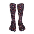 thumbnail image 5 of Pofeuu Dancing Skeletons Floral Garden Print Stockings, Adult Running Hiking Socks for Youth and Adult-One Size, 5 of 8