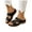 Black, variant on Women Orthotic Slides Comfortable Walking Sandals Arch Support Orthopedic Wedge Casual Shoes