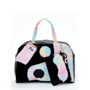Wonder Nation Girl's Yin Yang Ombre Weekender Duffle Handbag Set Black & Pink