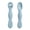2, variant on KGJQ 2Pcs Silicone Baby Spoon, Soft Toddler Training Spoon for Puree Fruit Puree, Non-Slip Handle Infant Feeding Spoon for Self Feeding, Baby Led Weaning Supplies