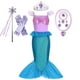 thumbnail image 4 of Mermaid Dress for Girl Ariel Prom Princess Costumes Cosplay Dress for Kids Girls Birthday Party Dress Up Gown Halloween Clothing, 4 of 5