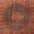 thumbnail image 1 of Ahgly Company Machine Washable Indoor Square Traditional Rust Pink Area Rugs, 8' Square, 1 of 7