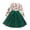 Green, variant on KYAIGUO Baby Kids Girls Spring Floral Tulle Dresses Toddler Girl Mesh Tutu Skirt, Splicing Dress, Bow Stitching Flower Print Dress Puff Sleeve Dress Sundress Dress for 1-7T