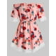 thumbnail image 1 of Más el tamaño de la túnica del hombro Ditsy impresión de la blusa Rosegal Tankinis, 1 of 5
