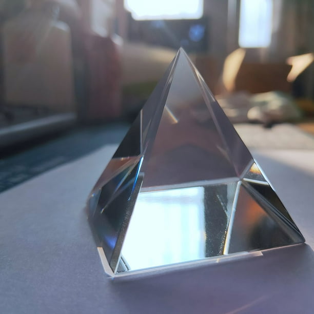 Remise pyramide de cristal verre optique prisme arc-en-ciel pyramide  polyédrique rectangulaire 