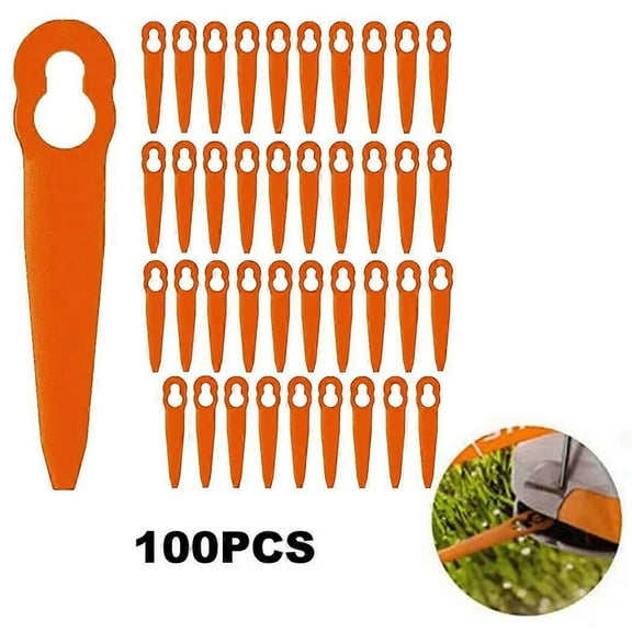 100Pcs for STIHL Polycut 2-2 ABS Cutting Blades Lawn Mower Replacement Parts
