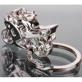 thumbnail image 2 of 3D Mini Motorcycle Motorbike Cool Silver Metal Charm Car Key Ring Keychain Gift, 2 of 3