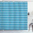 thumbnail image 1 of Ambesonne Leaf Shower Curtain, Blue Exotic Tree Leaves Motifs, 69"Wx70"L, Sea Blue Dark Slate Blue, 1 of 3