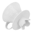 thumbnail image 4 of Shisuyan 1pc Filter Cup Coffee Pot Filter Cup Coffee Drip Filter Ceramic Coffee Filter (White), 4 of 9